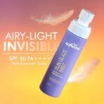 mCaffeine Sun Glaze Mist SPF 50 PA++++ Face Sunscreen Spray | 1% Hyaluronic Acid for Hydration| No White Cast | Easy Application Over Makeup & Quick Absorbing Sunscreen Spray | For All Skin Types - Fast UK Delivery - Image 3