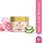 WOW Skin Science Super Light Rose Aloe Gel Moisturizer | Instant Hydration | Non-Sticky & Oil-Free | Quick Absorbing | Suitable for all Skin Types | 50 ml - Fast UK Delivery - Image 3