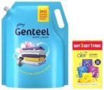 Godrej aer Power Pocket | Bathroom Freshener Assorted Pack Of 4 (40G) + Genteel Matic Liquid Detergent Refill Pouch for Top load Washing - 2kg - Fast UK Delivery - Image 2