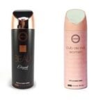 Armaf Beau Elegant Men & Club De Nuit Women Deodorant Body Spray Combo 200ml - Fast UK Delivery