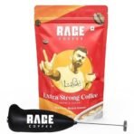 Rage Coffee Extra Strong Blend (200g) + Frother - Bold Coffee Experience with Perfectly Frothy Creations - Fast UK Delivery - Image 2