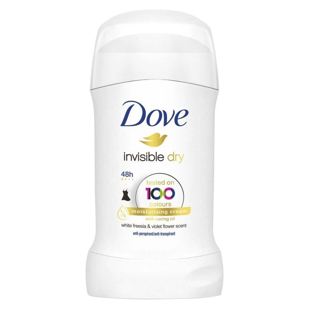 uk41AffiJedkL-1-1.jpg Dove Unisex Invisible Dry Stick Anti-Perspirant Deodorant Roll On 40Ml (black), Pack Of 1 - Fast UK Delivery - Image 1