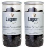 Lagom Gourmet Seedless Omani Dates 1 kg | All Natural | No Preservatives | No Added Sugar | Gluten Free | Vegan | Plant Based | Non GMO | Dates Dry Fruits | Khajur | Khajoor | Khejur - Fast UK Delivery - Image 2
