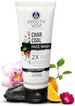Ayouthveda Activated Charcoal Face Wash | Anti-Pollution, Deep Pore Cleaning & Oil Control | Skin Purifying & Deep Detox Formula | For Men & Women (100ml) - Fast UK Delivery - Image 2