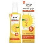 WOW Skin Science Sunscreen Spray | For All Skin Types| SPF 50 PA++++ | Brightens Skin | With Aloe Vera & Vitamin C| Lightweight | Quick Absorbing | UVA & UVB Protection | 100mL - Fast UK Delivery - Image 2