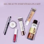 Just Herbs Makeup Kit for Women with Kohl Kajal, 3 in 1 Primer, Liquid Lipstick, Serum Foundation SPF 30+, Saptajal Makeup Removal Toner and Lip & Cheeck Tint (Gift Set) - Fast UK Delivery - Image 3