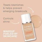 Neutrogena Liquid Acne Prone Light Coverage Natural Finish Soft Beige 50 29.6 Ml, Pack Of 1 - Fast UK Delivery - Image 3