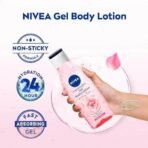 NIVEA Gel Body Lotion 200 ml | Rose | Refreshing Care For 24H Hydration | Non-Sticky | Fast Absorbing for Fresh And Healthy Skin - Fast UK Delivery - Image 6