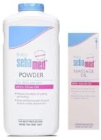 Sebamed SebaMed Baby Powder, 200g & Baby Massage Oil, 150ml Combo - Fast UK Delivery - Image 2