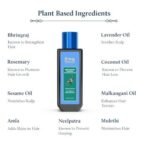 Blue Nectar Rosemary Oil for Hair Growth with Bhringraj Oil for Hair | Natural Alternate for Redensyl | Non- Sticky Ayurvedic Hair Oil with Amla Hair Oil (9 Herbs,200ml) - Fast UK Delivery - Image 6