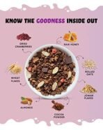 True Elements Dark Chocolate Muesli 1kg | Nuts & Berries Muesli | 13g Clean Protein | 13% Millet | Cereal for Breakfast | Gluten Free Breakfast - Fast UK Delivery - Image 6