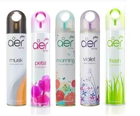 uk41BbOlvrF5L-1-1.jpg Godrej Aer Musk, Petal, Morning, Fresh, Violet Spray (Pack of 5 x 240 ml) - Fast UK Delivery - Image 1