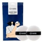 MARS Puffect Powder Puff with Strap | For Loose & Pressed Powder Application | Flawless Makeup Blend | Easy to Clean and Handle | Gentle on Skin | Pack of 2 - Fast UK Delivery - Image 2