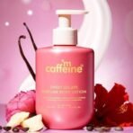 mCaffeine Sweet Escape Perfume Body Lotion | Niacinamide, Cocoa Butter & Shea Butter For Deep Moisturization | Lightweight, Non-Sticky | Fruity-Floral Fragrance | Body Lotion For Dry Skin - 300ml - Fast UK Delivery - Image 3