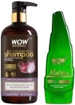 WOW Skin Science Onion and Black Seed Shampoo 500ml & WOW Skin Science Aloe Vera Multipurpose Beauty Gel for Skin and Hair - Fast UK Delivery - Image 2