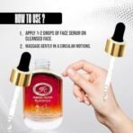Fashion Colour Platinum 24K Gold Serum | Made with Pure 24 Karat Gold | Face Serum for Bright, Healthy & Glowing Skin | Natural antioxidant | Reduces Dark Spots | Lightweight & Non-greasy serum | For Dry, Oily, Normal, Sensitive & Combination Skin | 30 ml - Fast UK Delivery - Image 7