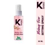 KINDED Makeup Fixer Setting Spray After Makeup Liquid for Face Makeup Infused with Aloe Vera Extracts Jojoba Oil Non Sticky Long Lasting Formula for Dry Oily Combination All Skin Girls Women - 60 ml - Fast UK Delivery - Image 3