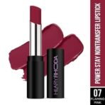 Hilary Rhoda Power Stay NonTransfer Lipstick | Matte Finish | Infused with Vitamin E & Shea Butter | Lightweight & Highly Pigmented | Glides Easily & Smudge-Proof |3.2g (Flaming Pink - Shade 07) - Fast UK Delivery - Image 3