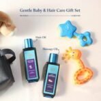 Blue Nectar Gentle Skin & Hair Care Baby Gift Set With Organic Ghee | Baby Massage Oil & Hair Oil | New Born Baby Gifts | Baby Shower Gifts - Fast UK Delivery - Image 3