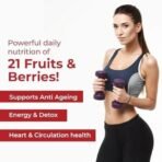 Rooted Actives Super Reds Fruits supplement, 21 nutritious fruits, berries (60 Tablets) | Rich in antioxidants, flavonoids & polyphenols | Heart, Circulation health, Energy & Vitality - Fast UK Delivery - Image 6