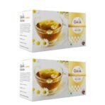 GAIA Chamomile Green Teabox (Pack of 2) for Stress Relief and Sound Sleep| Infused with 100% Whole Leaf & Natural Chamomile Flowers in 25 Convenient Tea Bags in Each Box - Fast UK Delivery - Image 2