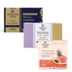 Ayouthveda 1 Nuts & Saffron Luxury Castile Soap, Saffron Soap(110g),Clay Soap, Clean Tone Revitalize Skin, Nourish, Protect & Hydrate Skin (110g), Fruit Honey Soap 110g - Fast UK Delivery - Image 2