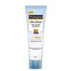 Neutrogena Ultra Sheer Sunscreen SPF 50+ | Broad Spectrum UVA/UVB | Blue light protect | No White Cast | Water resistant, Ultra light & Non sticky | Oily, Dry & Sensitive Skin | 30 g (Pack of 1) - Fast UK Delivery