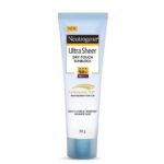 Neutrogena Ultra Sheer Sunscreen SPF 50+ | Broad Spectrum UVA/UVB | Blue light protect | No White Cast | Water resistant, Ultra light & Non sticky | Oily, Dry & Sensitive Skin | 30 g (Pack of 1) - Fast UK Delivery