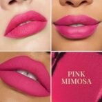 mCaffeine Shades Creamy Matte Kiss Bullet Lipstick | Moisturizing & Lightweight | Comfortable, Non-drying & Long Stay Lipstick | Infused with Cocoa Butter & Vitamin E | Lipstick | 3.5 g - Pink Mimosa - Fast UK Delivery - Image 4