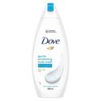 Dove Gentle Exfoliating Nourishing Body Wash, Mild Cleanser Moisturizes Skin, Balances Ph, For All Skin Type, 250 ml - Fast UK Delivery