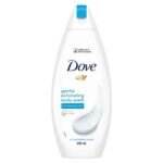 Dove Gentle Exfoliating Nourishing Body Wash, Mild Cleanser Moisturizes Skin, Balances Ph, For All Skin Type, 250 ml - Fast UK Delivery