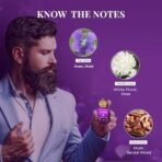 Just Herbs Amethyst Aura Attar Roll On Perfume | Premium Ittar Gifts | 18+ Hour Long Lasting Fragrance with Floral Moss, Musk Sandalwood for Men and Women 10ml - Fast UK Delivery - Image 5