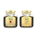 Blue Nectar Rose & Cardamom Green Tea Combo | Eco Friendly Glass Jar - Fast UK Delivery - Image 2