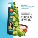 Kesh King Ayurvedic Anti-Dandruff Shampoo | Reduces hair fall | Soothes itchy scalp | No Paraben & No Silicon | 21 natural ingredients | Enriched with curd, lemon & neem | 600 ml - Fast UK Delivery - Image 4