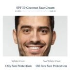 Blue Nectar Coconut Face Cream with SPF 30 Sunscreen for Men | Plant Based Oil Free Moisturizer for Face with Vitamin E | Brightening Sunscreen for Oily, Dry & Sensitive Skin (16 Herbs, 50g) - Fast UK Delivery - Image 5