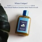 Blue Nectar Exfoliating Body Wash & Scrub for Rough & Bumpy Skin | Madurai Jasmine Tan Removal Body Scrub for Women & Men (10 herbs, 250ml) - Fast UK Delivery - Image 3