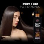 Fashion Colour Bounce & Shine Argan Oil Hair Shampoo for Dry & Frizzy Hair | With Almond Oil | For Smooth, Soft, Shiny and Stronger Hair | Silicone, Sulphate & Paraben Free Shampoo for Women | 300 ml (Pack of 1) - Fast UK Delivery - Image 6