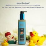Blue Nectar Baby Wash for Bath with Organic Ghee | Gentle Cleanser Body Wash for Kids | Top to Toe Wash for Baby with Natural Moisturizer (200 ml, 9 Herbs) - Fast UK Delivery - Image 6