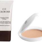 Colorbar Cosmetics Flawless Finish Primer, Transparent, 30 ml & Colorbar Radiant White UV Compact Powder, Sandy Nude, 9g - Fast UK Delivery