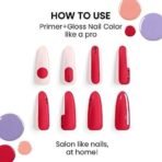 LAKME 9To5 P+G Glossy Finish Nail Color Marble White 6Ml - Fast UK Delivery - Image 5