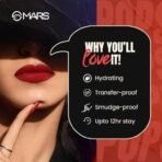 MARS Popstar Drying Liquid Mousse Lipstick for Women with Matte Finish | Lightweight and Non-Sticky Formula | Up to 12 Hour Long Lasting | Transferproof & Waterproof (6.0ml) (05-Moves) - Fast UK Delivery - Image 5