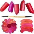 KINDED Lip Liner and Lip Filler Double Sided 2 in 1 Lipstick Gloss Applicator Brush Professional Series for Makeup with Smooth Soft Synthetic Bristles Anti Rust Aluminium Ferrule Wooden Handle Grip - Fast UK Delivery - Image 6