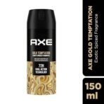 Axe Gold Temptation Long Lasting Deodorant Bodyspray For Men 150 ml - Fast UK Delivery - Image 3