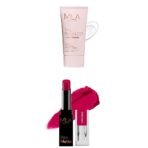 MILA Beaute The Flawless Makeup Primer | Primer for Face Makeup For All Skin Types Pro Matte Lipstick | Creamy Matte Lipstick | Shade - Gangubai, 4.2g - Fast UK Delivery