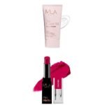 MILA Beaute The Flawless Makeup Primer | Primer for Face Makeup For All Skin Types Pro Matte Lipstick | Creamy Matte Lipstick | Shade - Gangubai, 4.2g - Fast UK Delivery