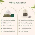 VAHDAM, Mint Green Tea Bags (50 Count) | Low Caffeine, Non-GMO, Gluten-Free, Naturally High Grown Green Tea | Resealable Ziplock Pouch | Plant - Based Pyramid Tea Bags | Direct from Source - Fast UK Delivery - Image 6