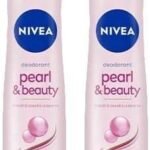 Nivea Deodorant, Spray Pearl & Beauty for Women, 150ml (Pack of 2) - Fast UK Delivery