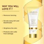 Jovees Herbal Ultra Radiance Gold Face Wash Gives Clear, Nourished & Hydrated Skin, Reduce Dark Spot And Improves Skin Texture | For All Skin Types 100ml - Fast UK Delivery - Image 6