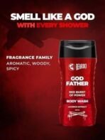Beardo Godfather Body Wash for Men, 200ml | Powerful and Energising Bodywash for Men | Luxurious Lather and Refreshing Shower Gel | Goodness of Licorice Extract for Long Lasting Fragrance - Fast UK Delivery - Image 4