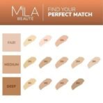 Mila Beaute Longwear Weightless Foundation | Matt Finish With SPF 15 and Vitamin E | Water Resistant Buildable Formula & Super Light | Liquid Foundation | Shade - (303 Coffee Toffee, 30ml) - Fast UK Delivery - Image 7